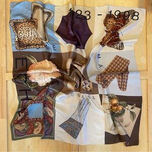 Echo 75th Anniversary Silk Scarf 1923 1998 Made in Japan 100% Silk Vintage